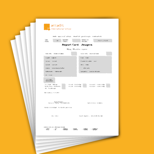 Six Report Card Duplicates | Sechs Zeugnis-Duplikate