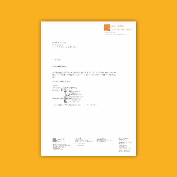 Individual School Certificate | Individuelle Schulbescheinigung
